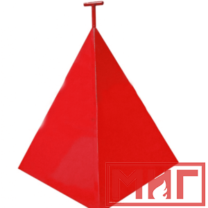 Фото 5 - Пожарная пирамида для пожарного гидранта 500x500x800 (Трехгранная).